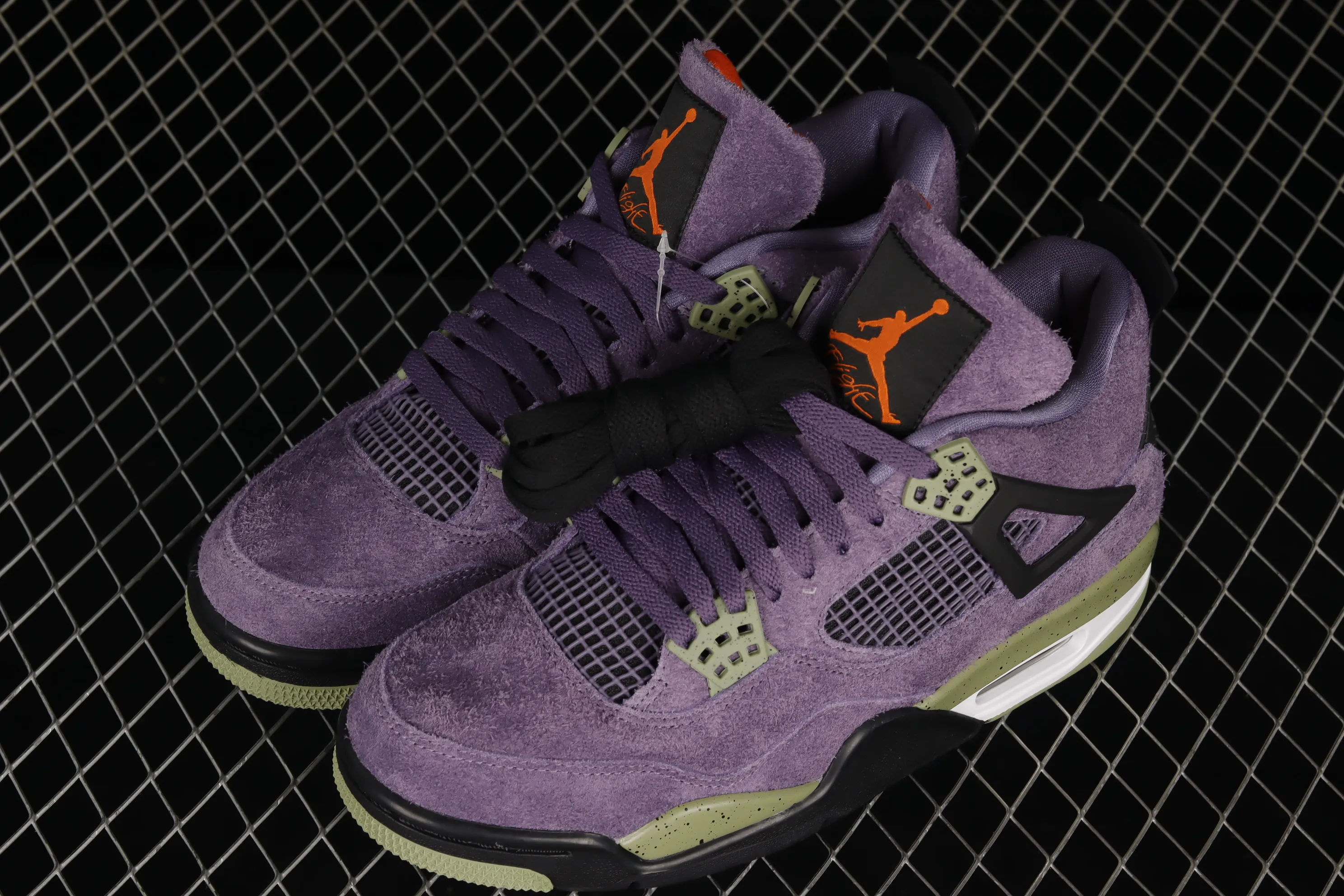 All categories Air Jordan Jordan series basketball shoes Air Jordan 4 foreign trade version Air Jordan 4 Retro "Canyon Purple" AJ4 Joe 4 purple suede basketball shoes AQ9129-500